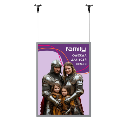 Световая панель Glass двусторонняя (BG-G-DS-HS-S-A1) в Тамбове