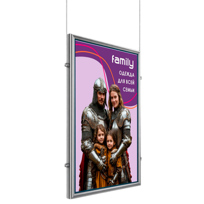 Световая панель Frame односторонняя подвесная (BG-F-SS-HS-A1) в Курске