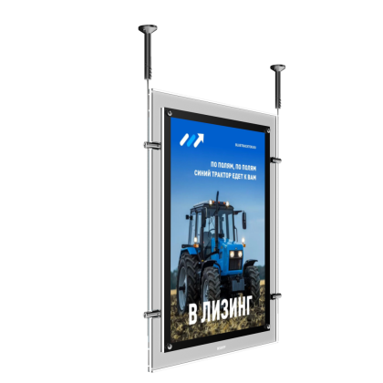 Световая панель Crystal односторонняя подвесная (BG-C-SS-HS-A0) в Барнауле