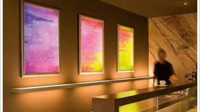 Создание интерьера с применением световых панелей