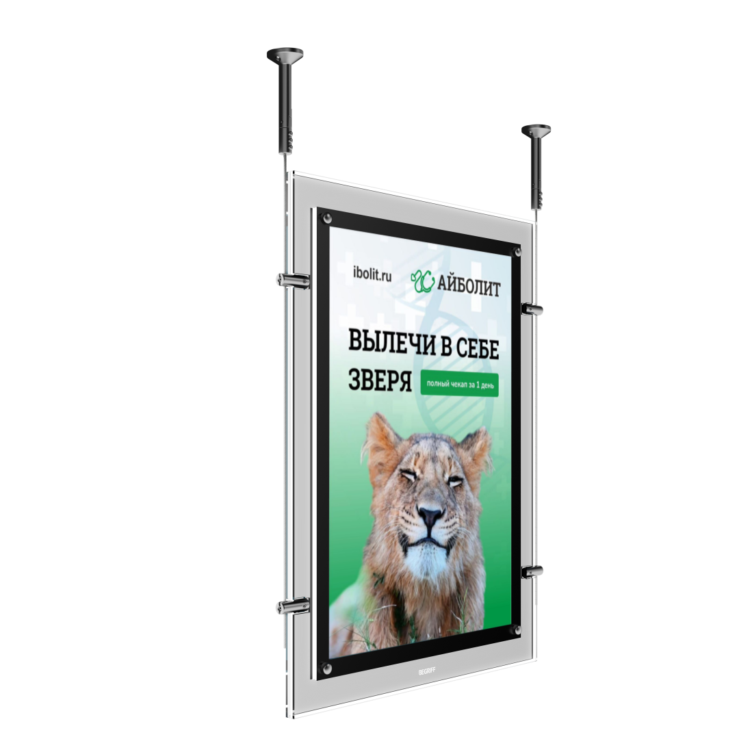 Световая панель Crystal односторонняя подвесная (BG-C-SS-HS-A2)